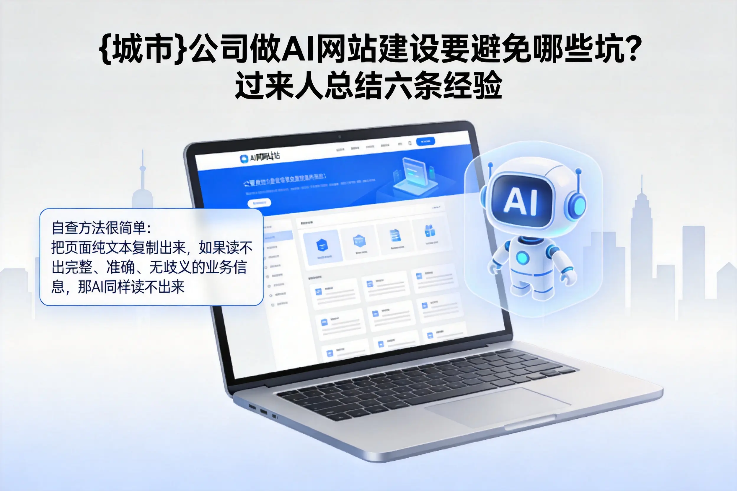 山南公司做AI网站建设要避免哪些坑？过来人总结六条经验