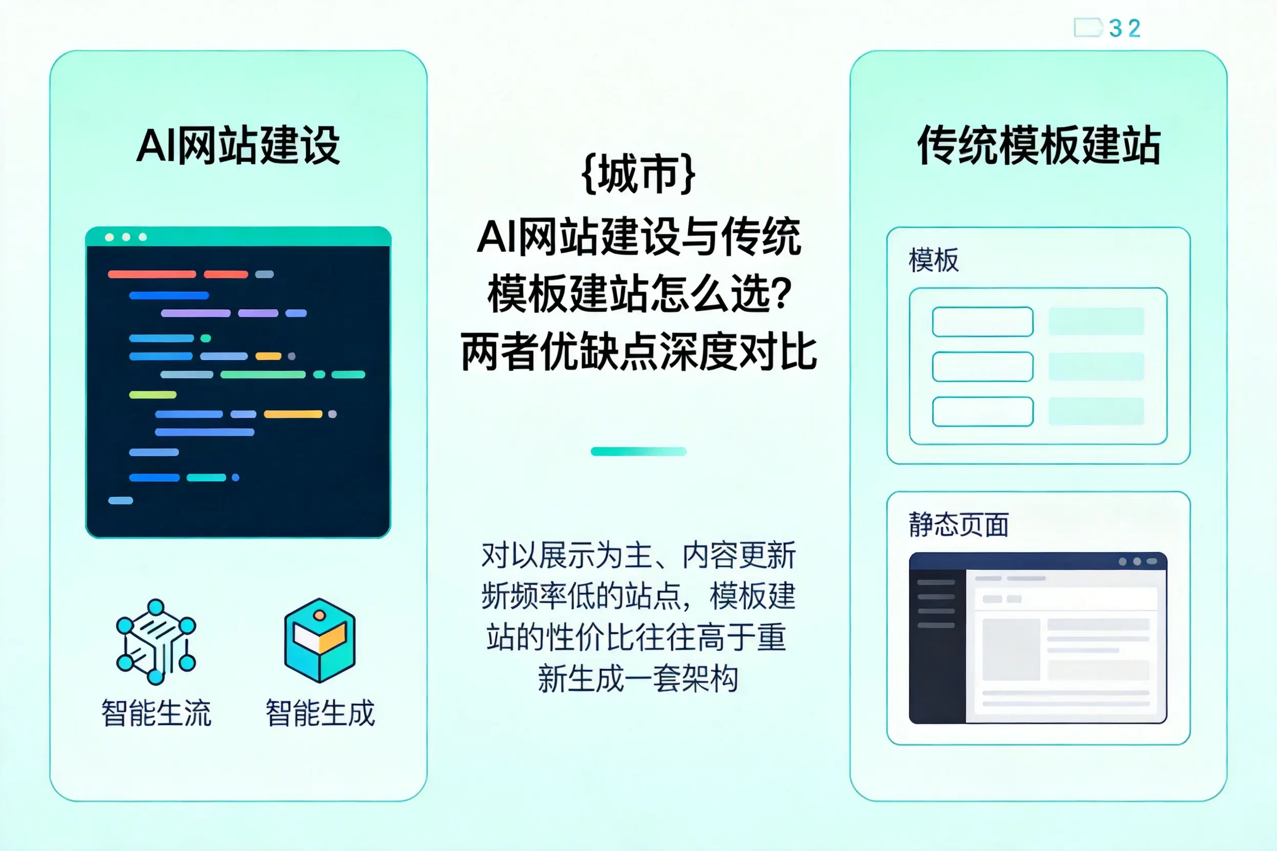 山南AI网站建设与传统模板建站怎么选？两者优缺点深度对比
