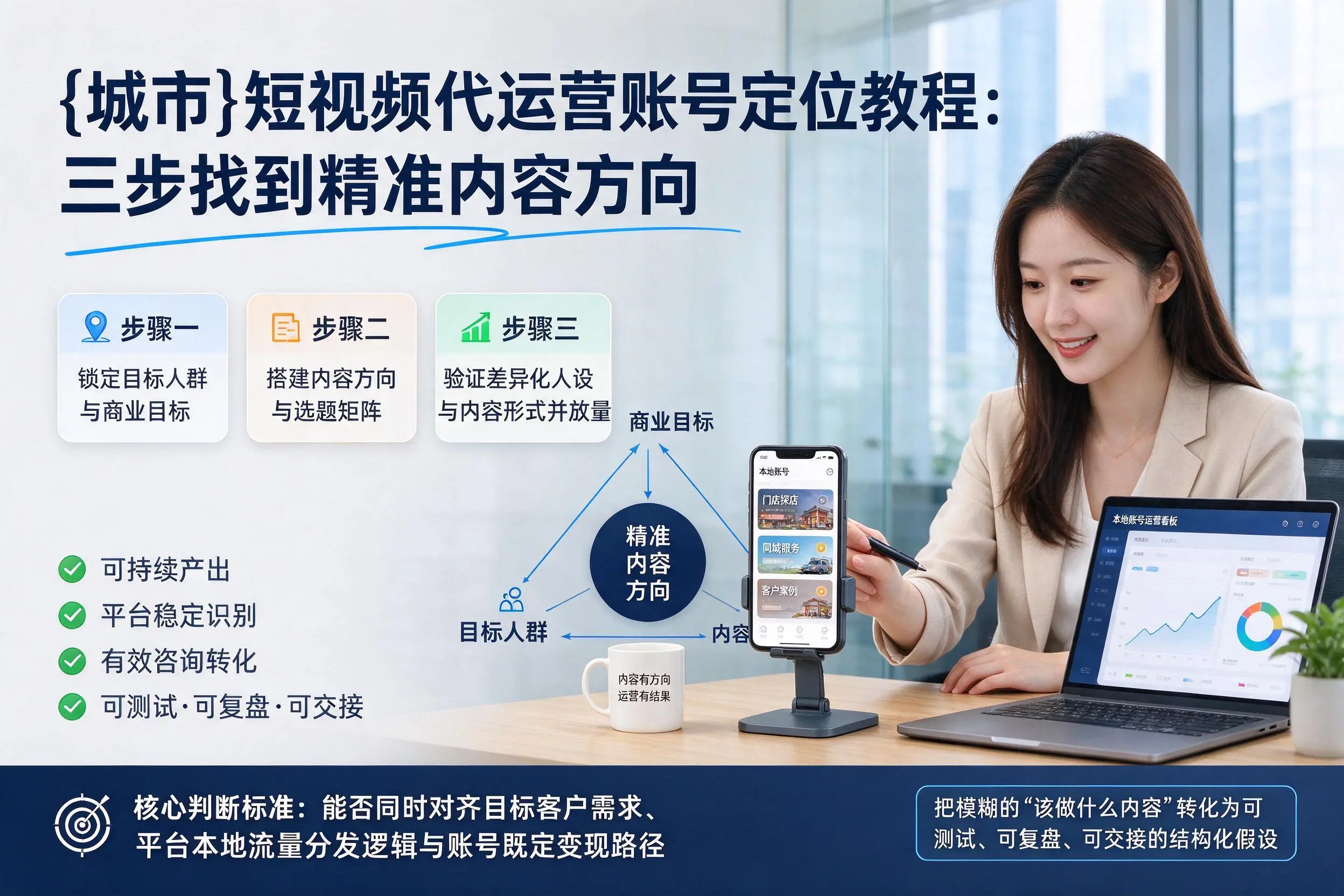 山南短视频代运营账号定位教程：三步找到精准内容方向