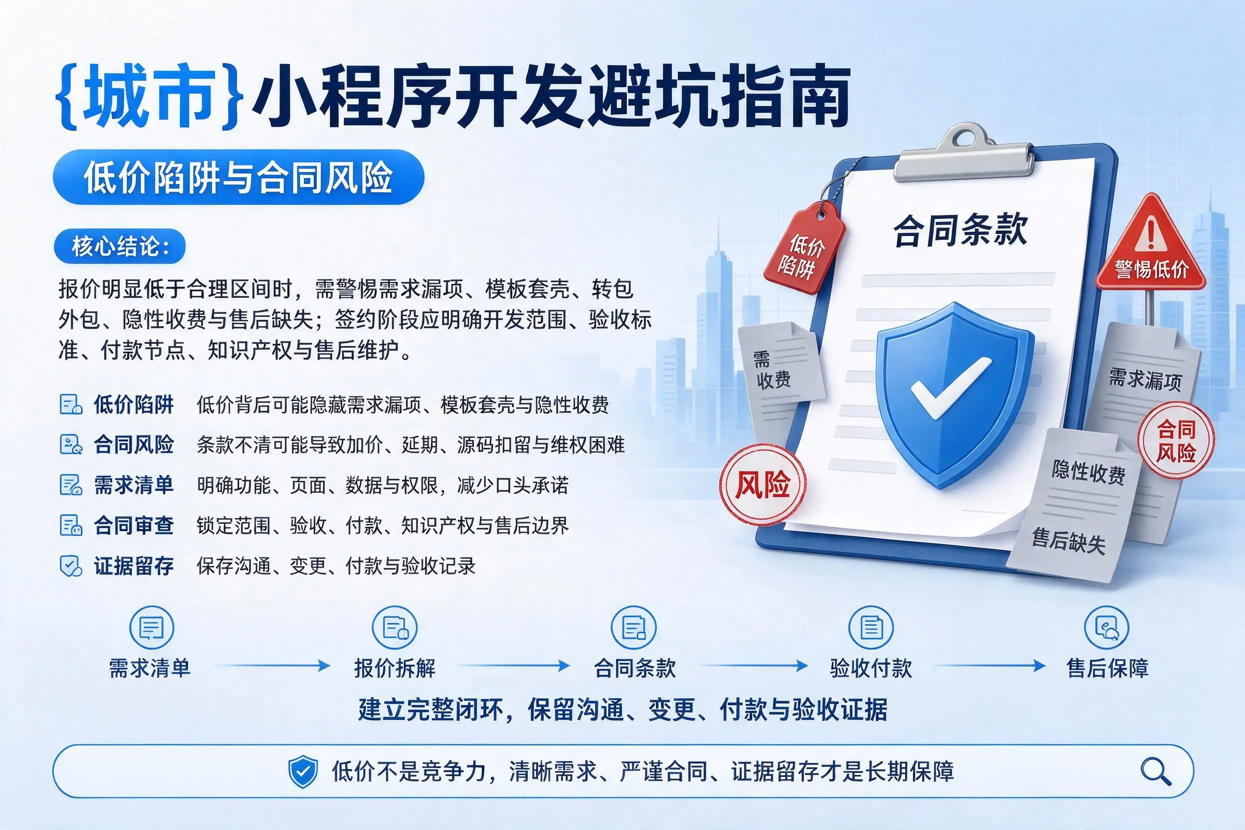 山南小程序开发避坑指南：低价陷阱与合同风险