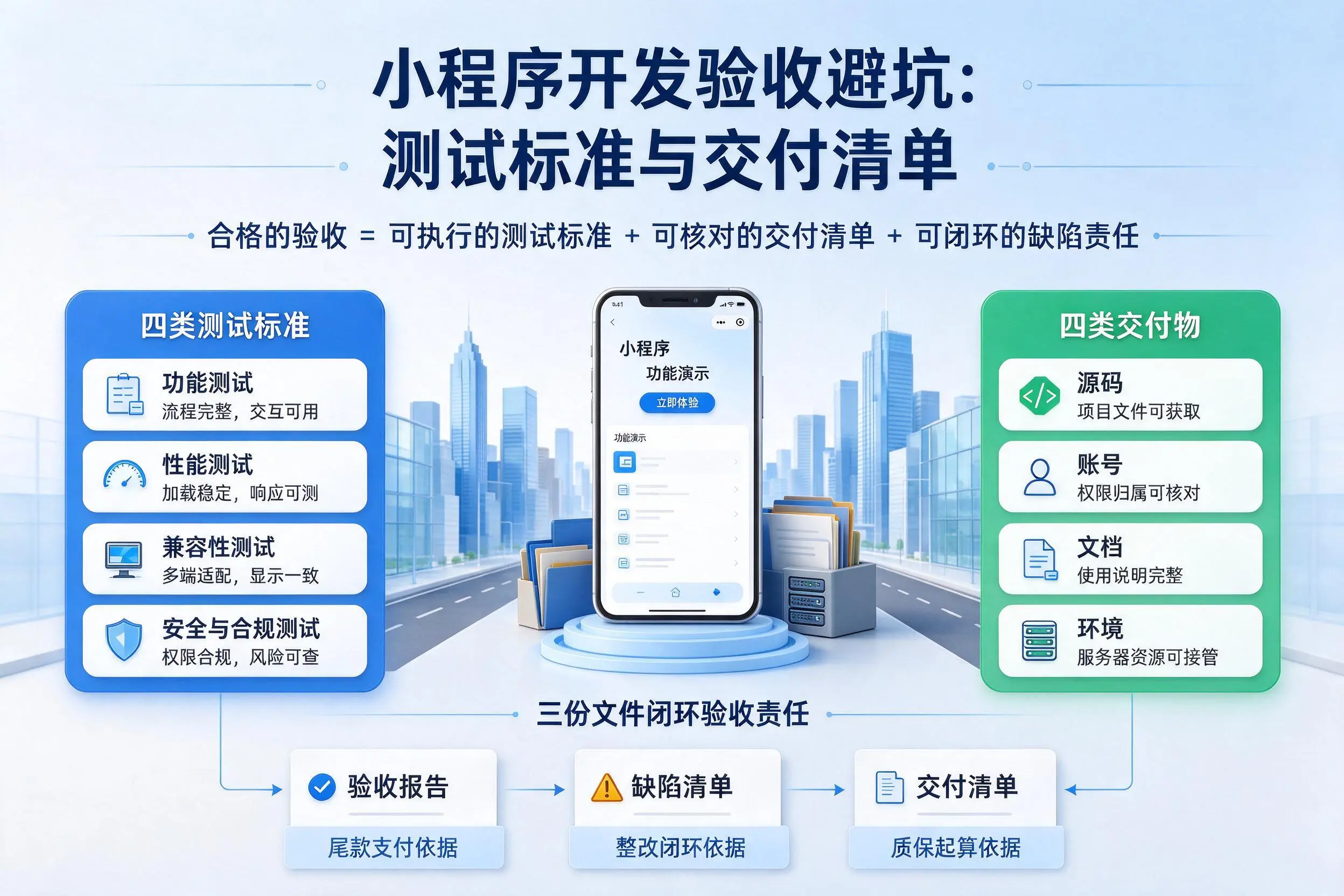 山南小程序开发验收避坑:测试标准与交付清单