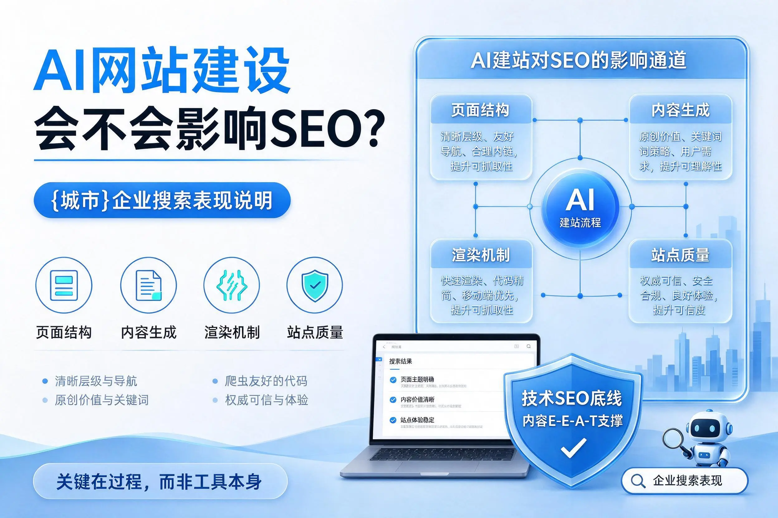 AI网站建设会不会影响SEO?山南企业搜索表现说明