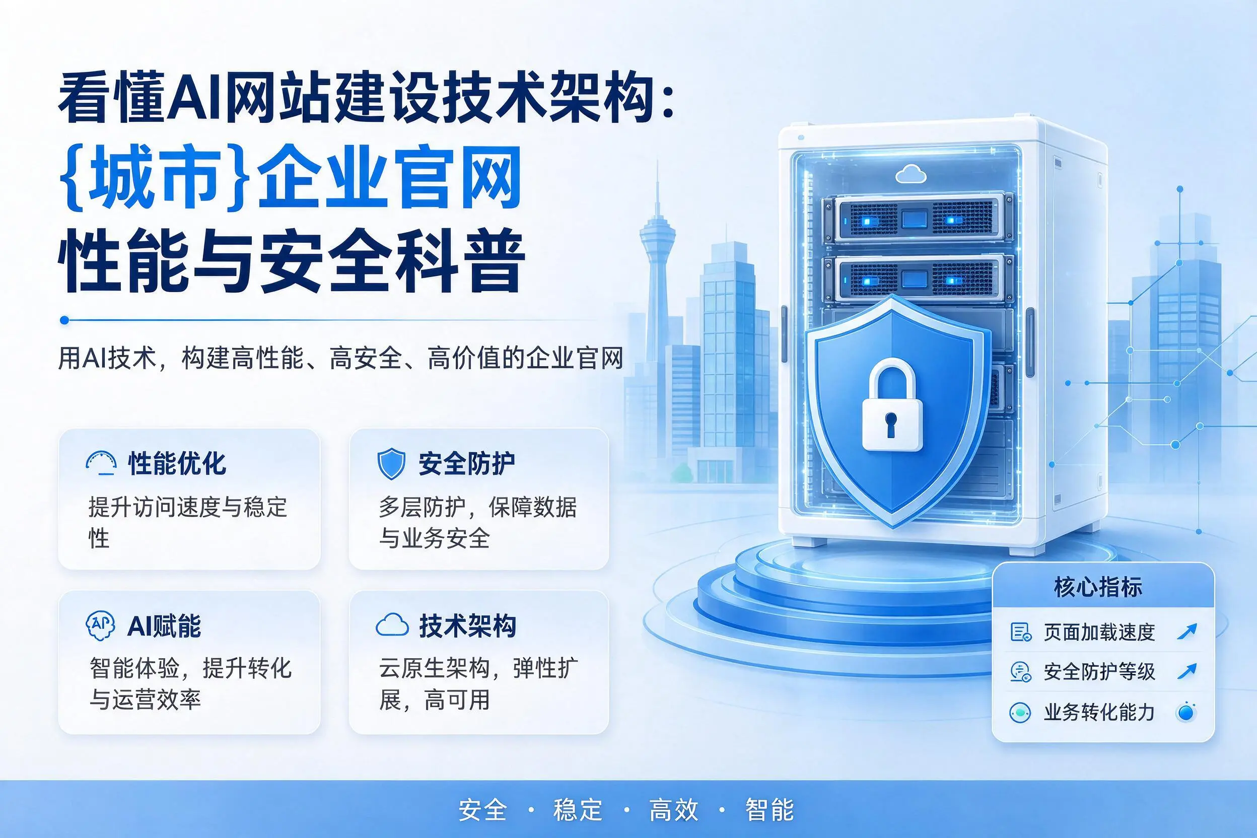看懂AI网站建设技术架构：山南企业官网性能与安全科普