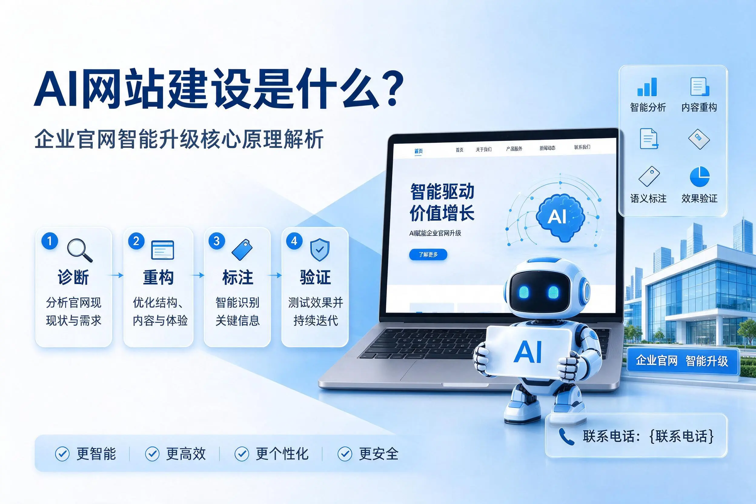 AI网站建设是什么？山南企业官网智能升级核心原理解析