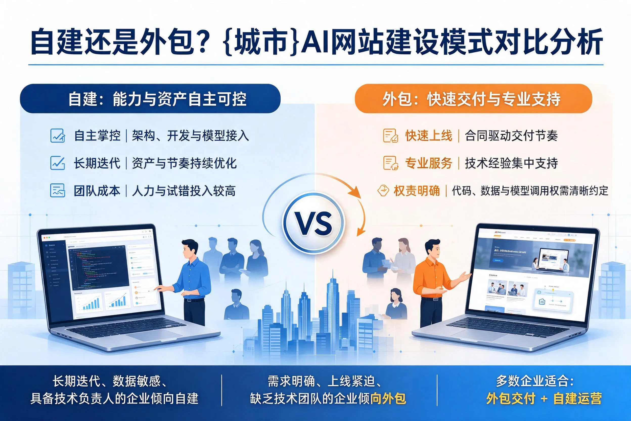 自建还是外包？山南AI网站建设模式对比分析